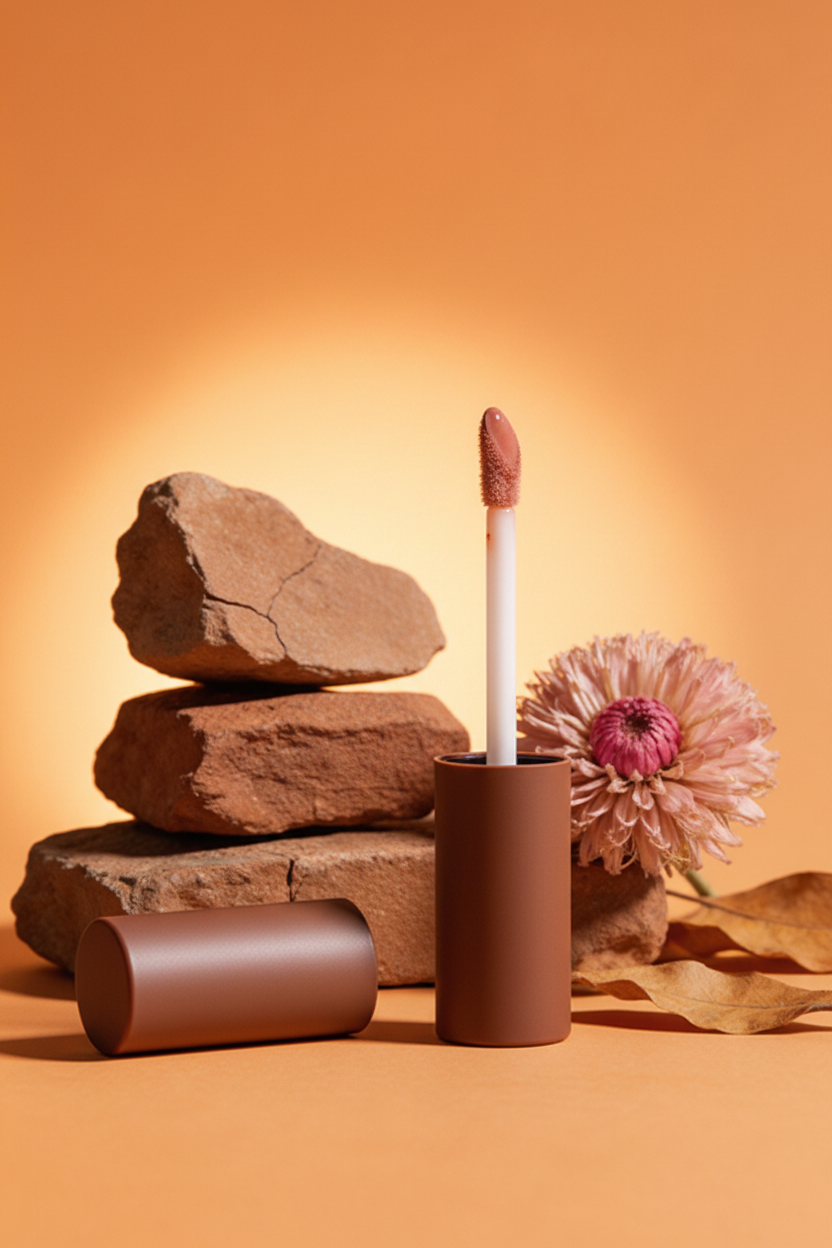 Terra Nude Lip Glaze - Front Earthy Editorial